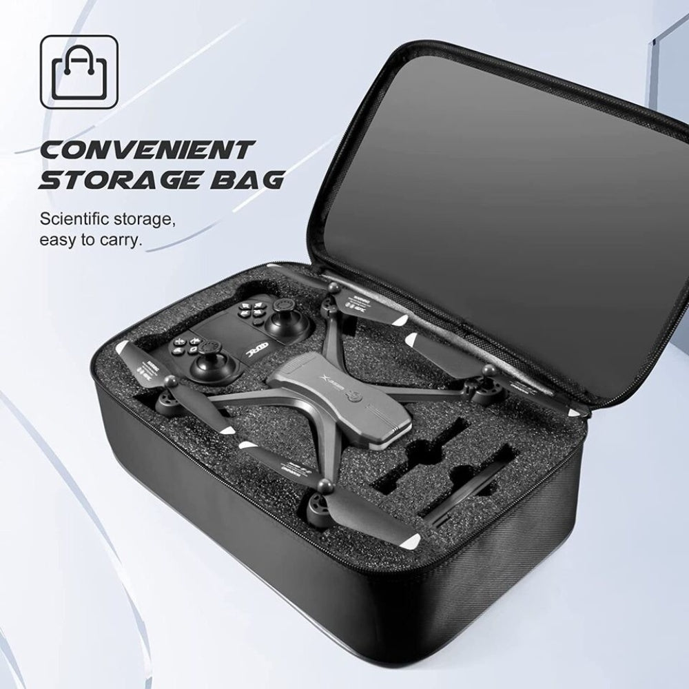Professional Drone 6K HD Dual Camera Wifi FPV Portable RC Quadcopter 2 BATTERY, Drones Suitable For Adults & Beginners.Logistics