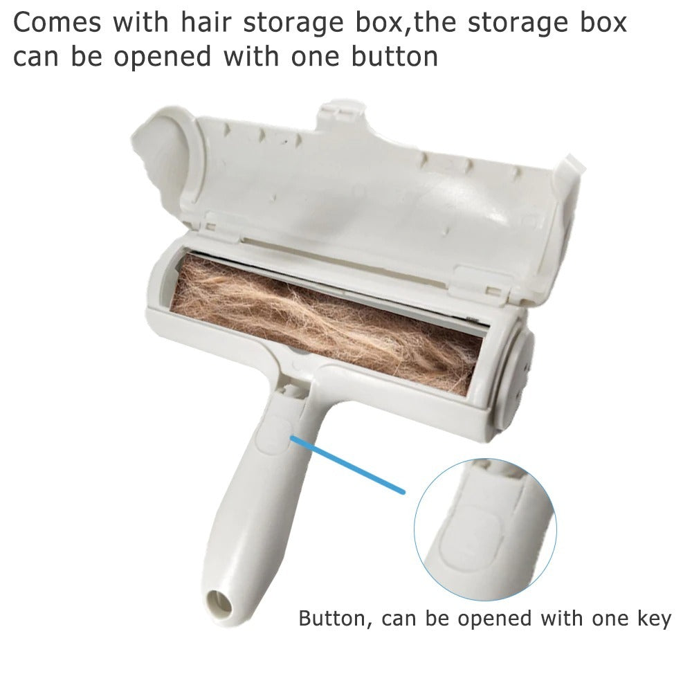 Pet Hair Roller Remover Lint Brush 2-Way Dog Cat Comb Tool Convenient