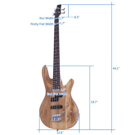 IB Bass Wood Color, Connecting Wire, Wrench Tool
