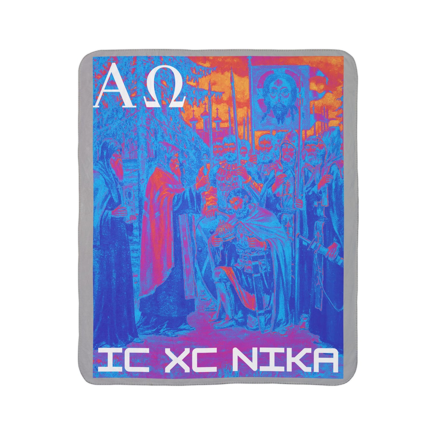 Alpha-Omega IC XC NIKA Fleece Sherpa Blanket