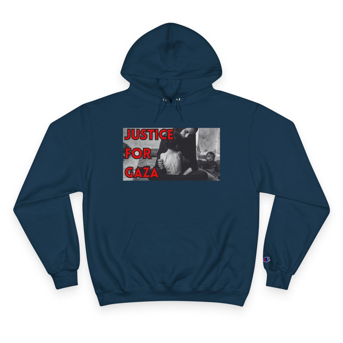 Justice for Gaza Champion Hoodie | Activist Apparel, Social Justice Fashion, Statement Clothing, Thoughtful Gifts, Comfortable Wear