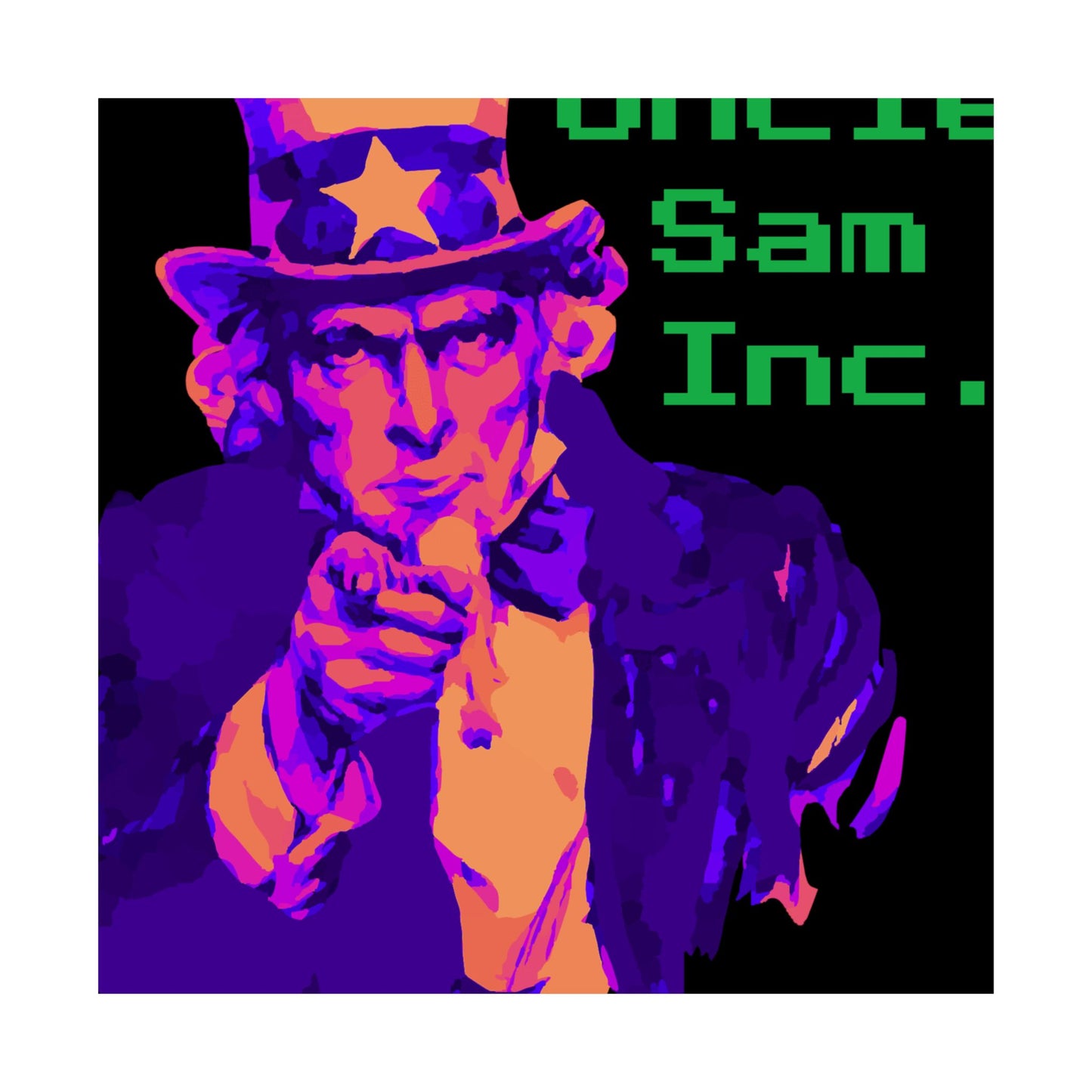 Colorful Uncle Sam Inc. Matte Vertical Poster, Vintage Wall Art
