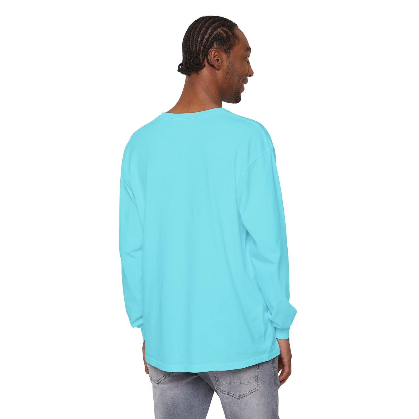 Neon Cats Unisex Garment-dyed Long Sleeve T-Shirt