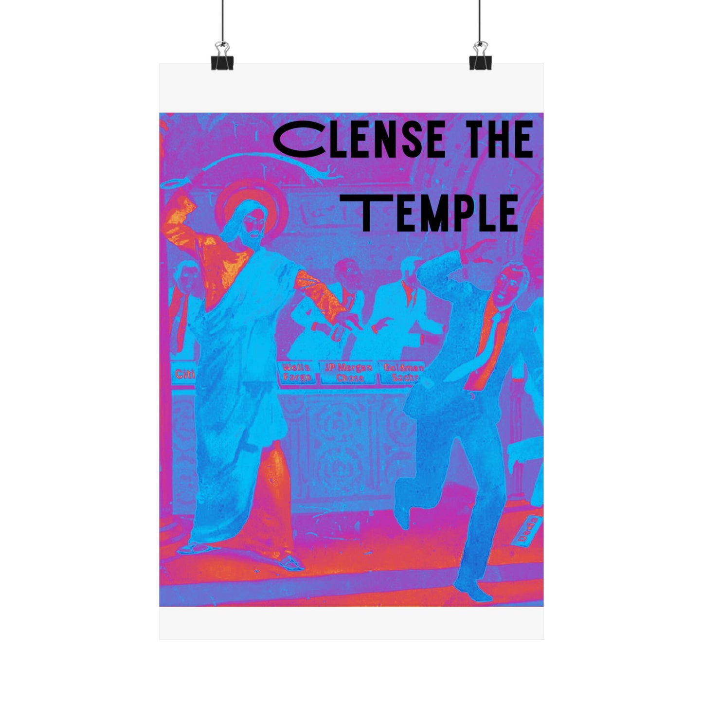 Cleanse the Temple Matte Vertical Poster