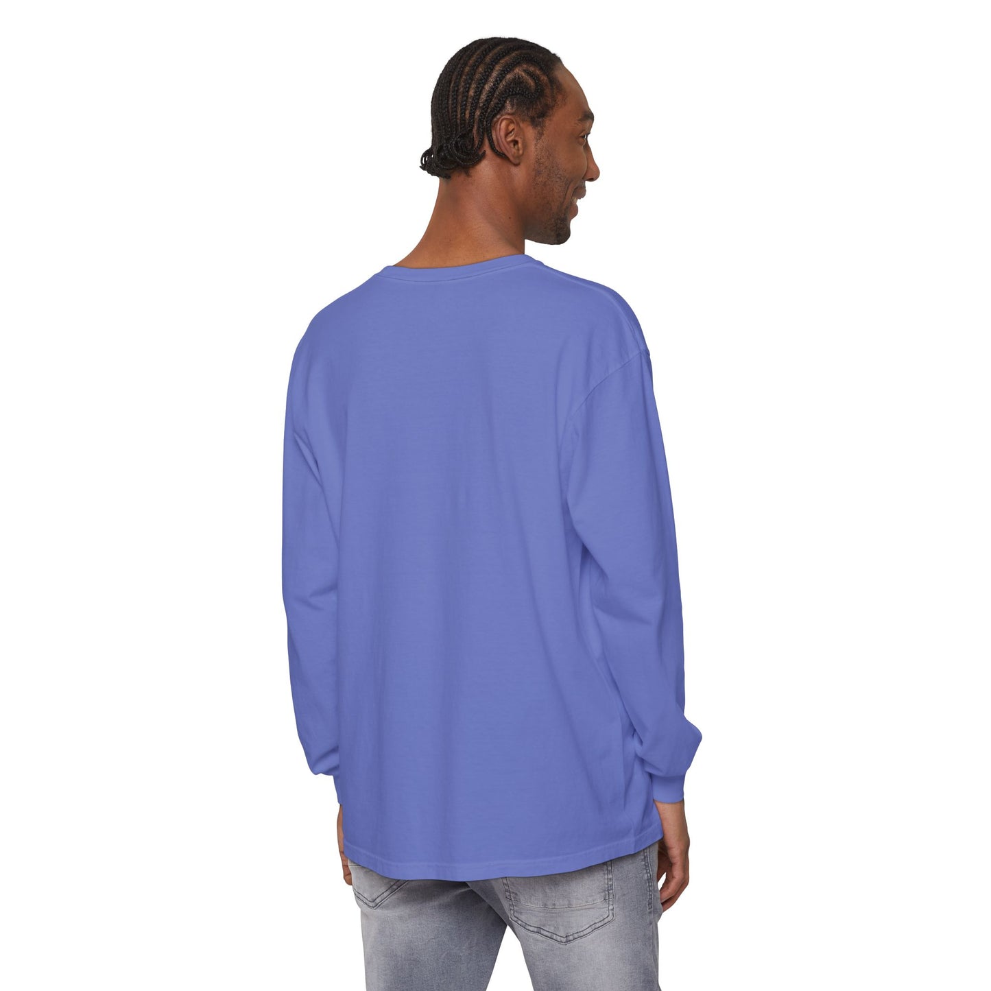 Neon Cats Unisex Garment-dyed Long Sleeve T-Shirt