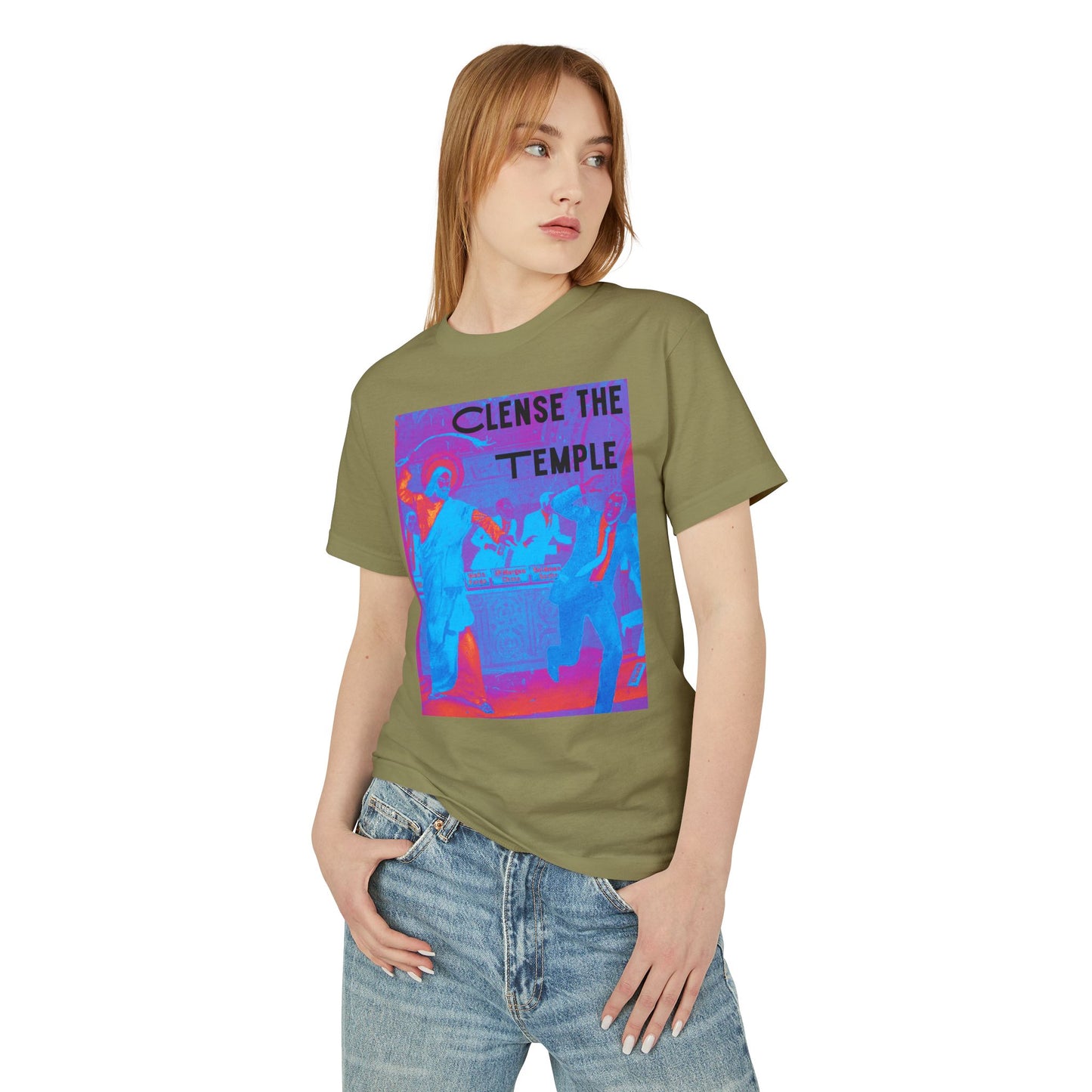 Cleanse the Temple Garment-Dyed Heavyweight Cotton Tee