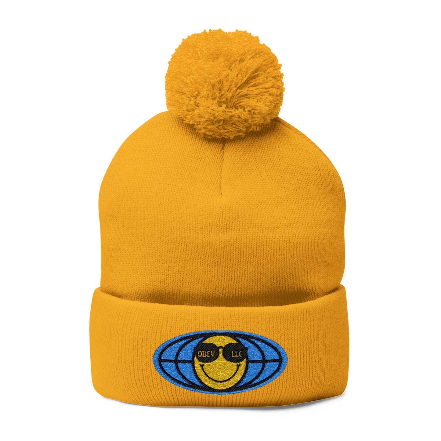 Obey LLC Pom-Pom Knit Cap (Embroidery)