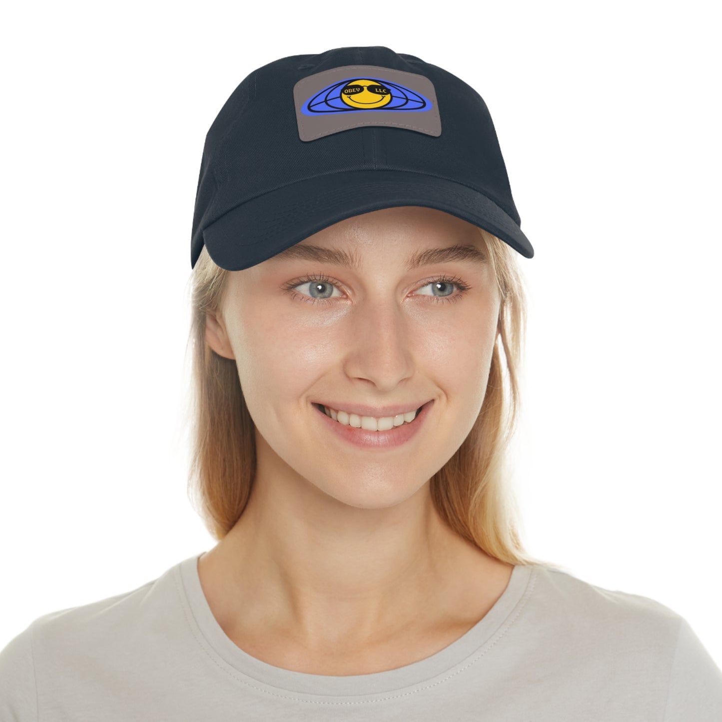 Obey LLC Classic Hat with Leather Patch (Rectangle)