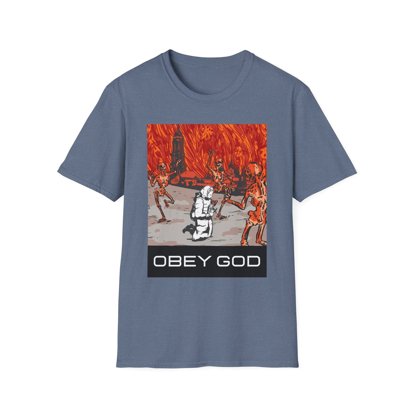 Obey God Lavra Caves Unisex Softstyle T-Shirt