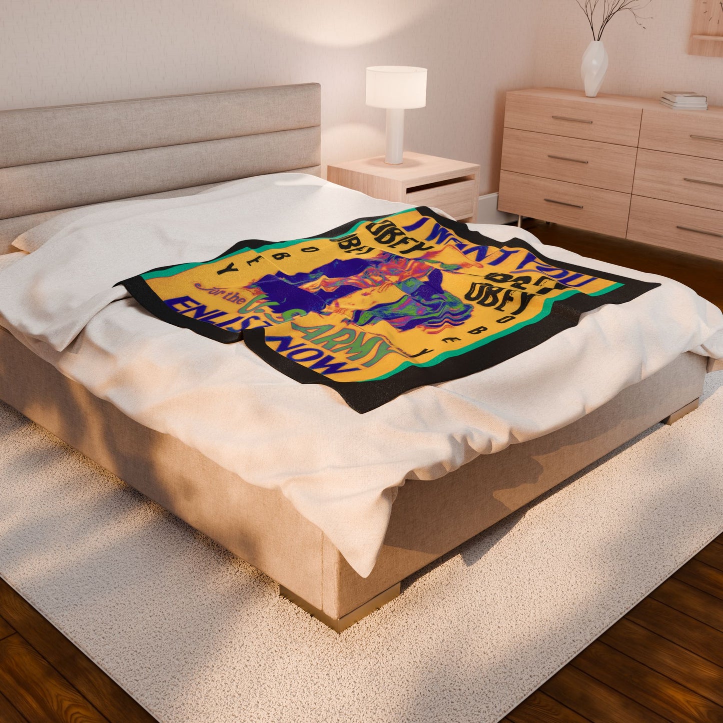 Obey Uncle Sam Velveteen Plush Blanket
