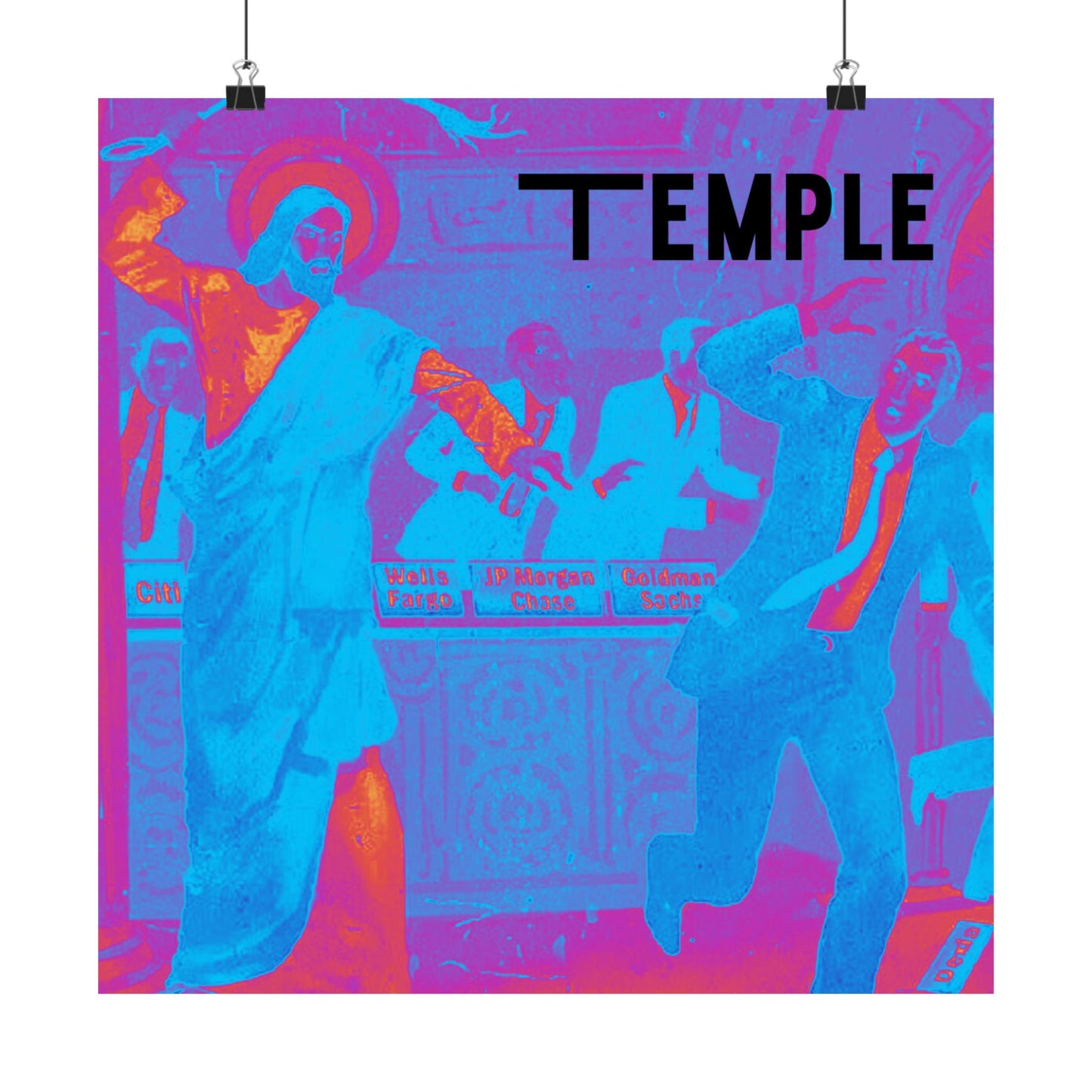 Cleanse the Temple Matte Vertical Poster