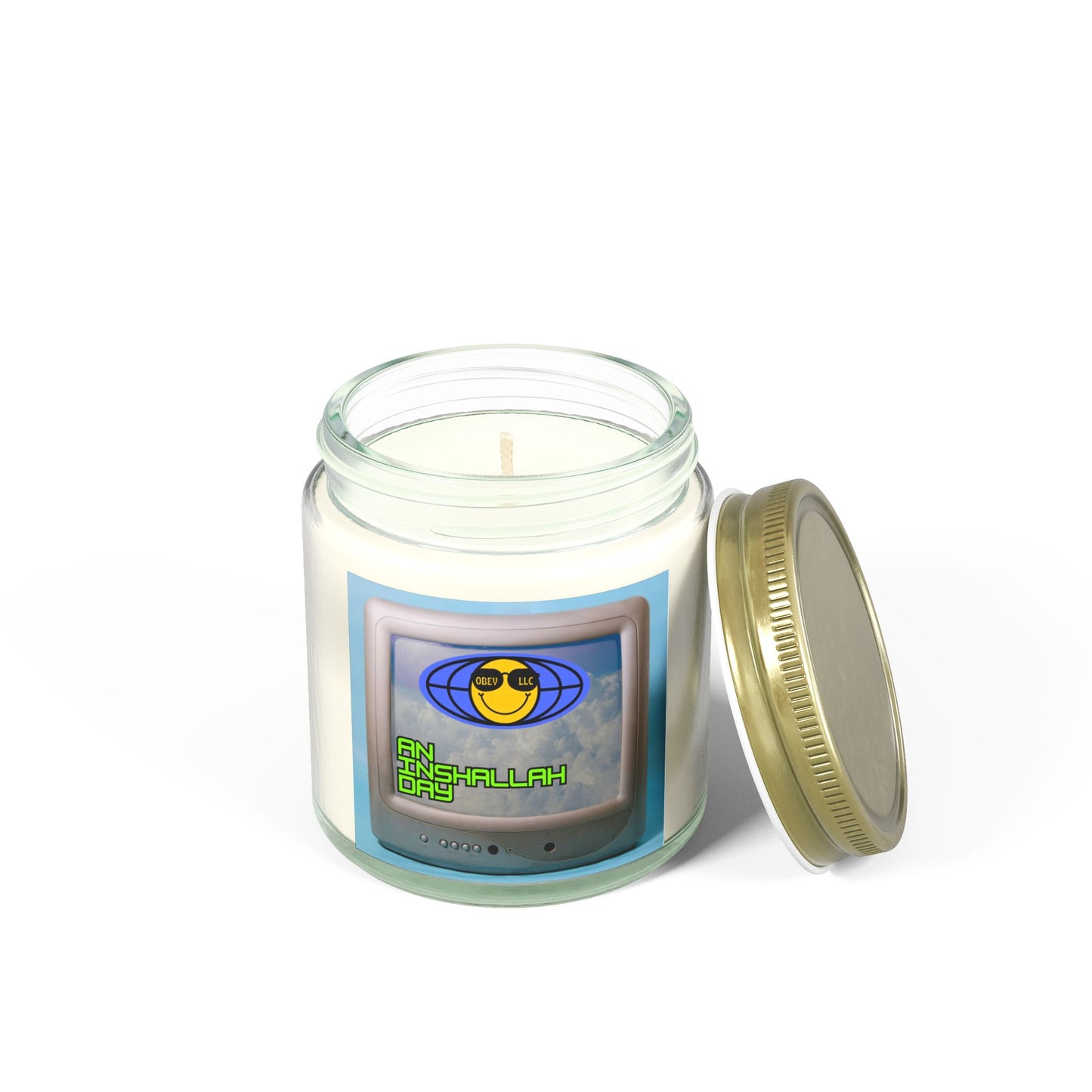 An Inshallah Day Scented Candles, Coconut Apricot Wax (4oz, 9oz)