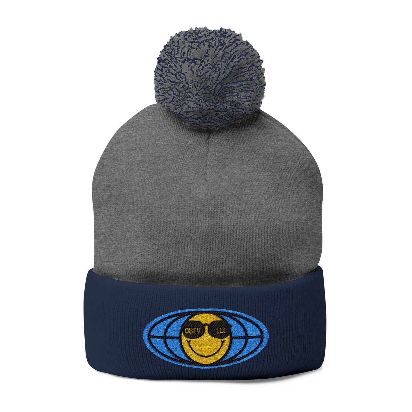 Obey LLC Pom-Pom Knit Cap (Embroidery)