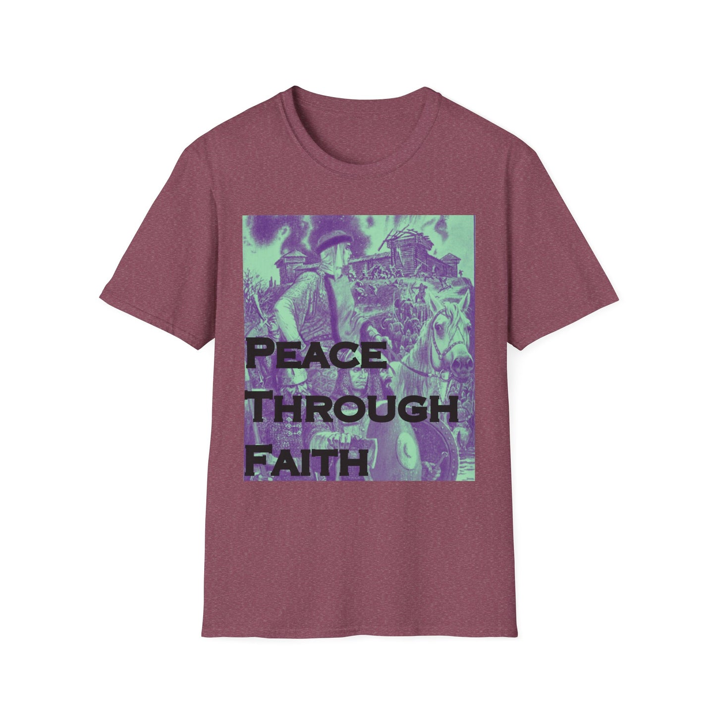 Peace Through Faith Unisex T-Shirt - Inspirational Apparel, Faith-Based Gifts, Spiritual Fashion, Casual Wear, Unisex Tee