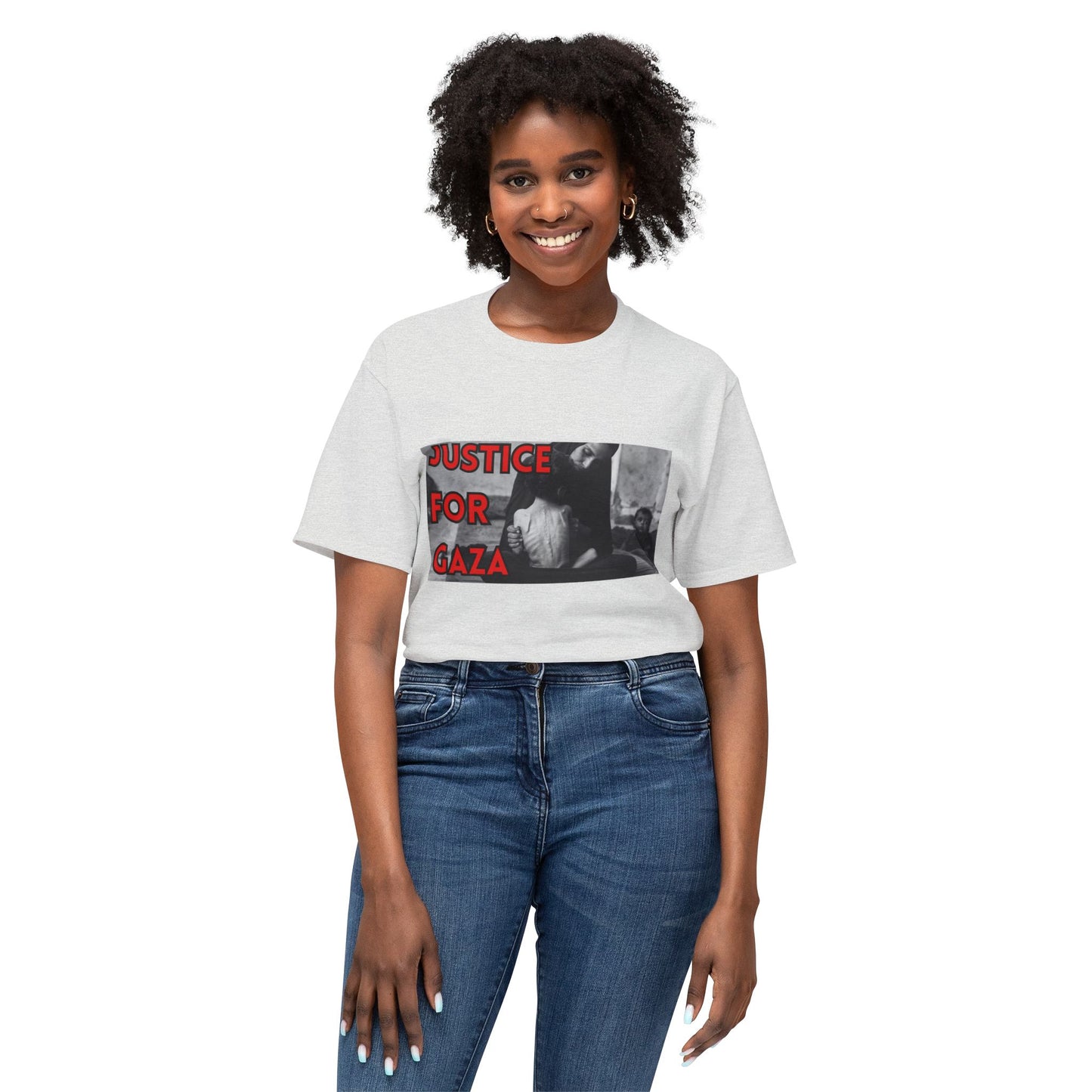Justice for Gaza Unisex HD Cotton T-Shirt | Activism Tee, Casual Wear, Statement Shirt, Social Justice Gift, Everyday Comfort