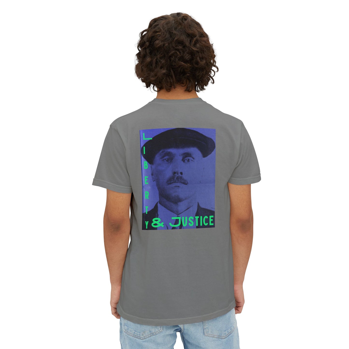 Liberty and Justice Obey LLC Unisex Garment-Dyed Pocket T-Shirt