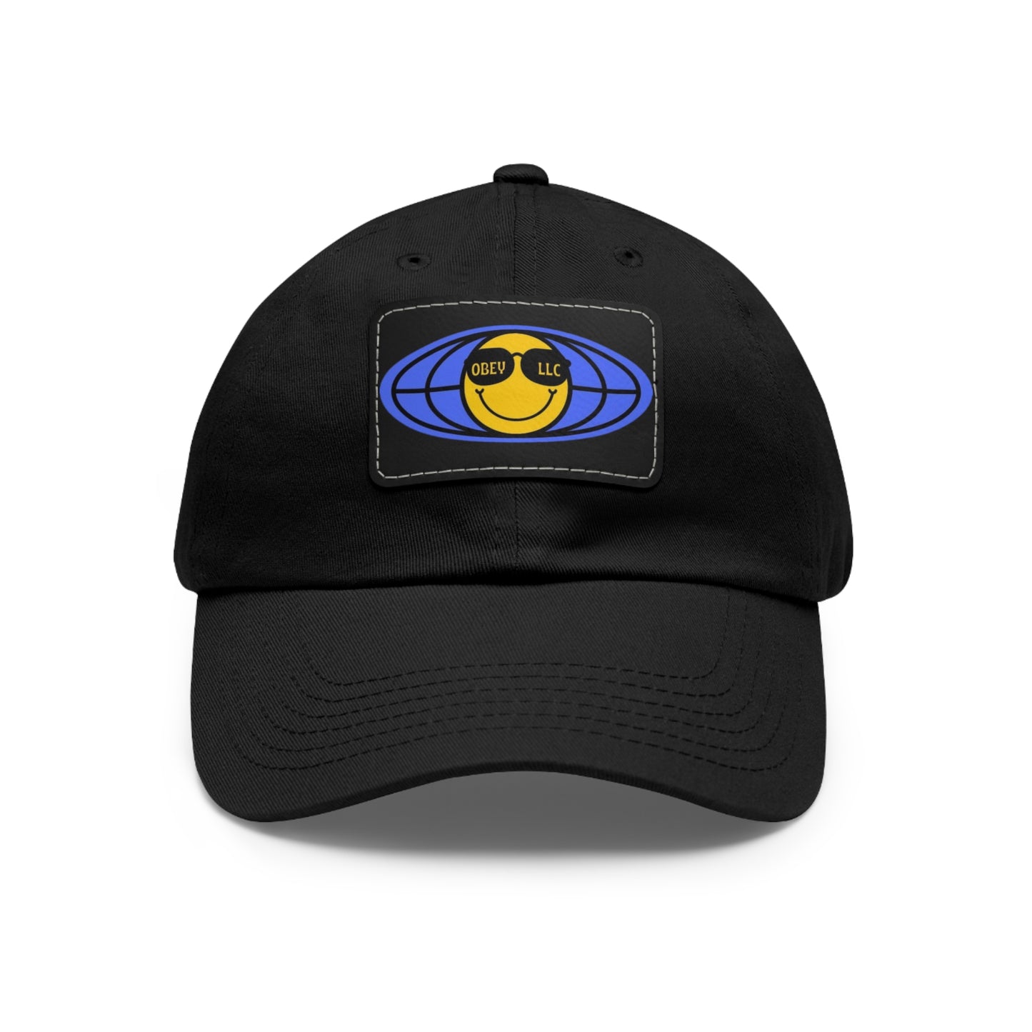 Obey LLC Classic Hat with Leather Patch (Rectangle)
