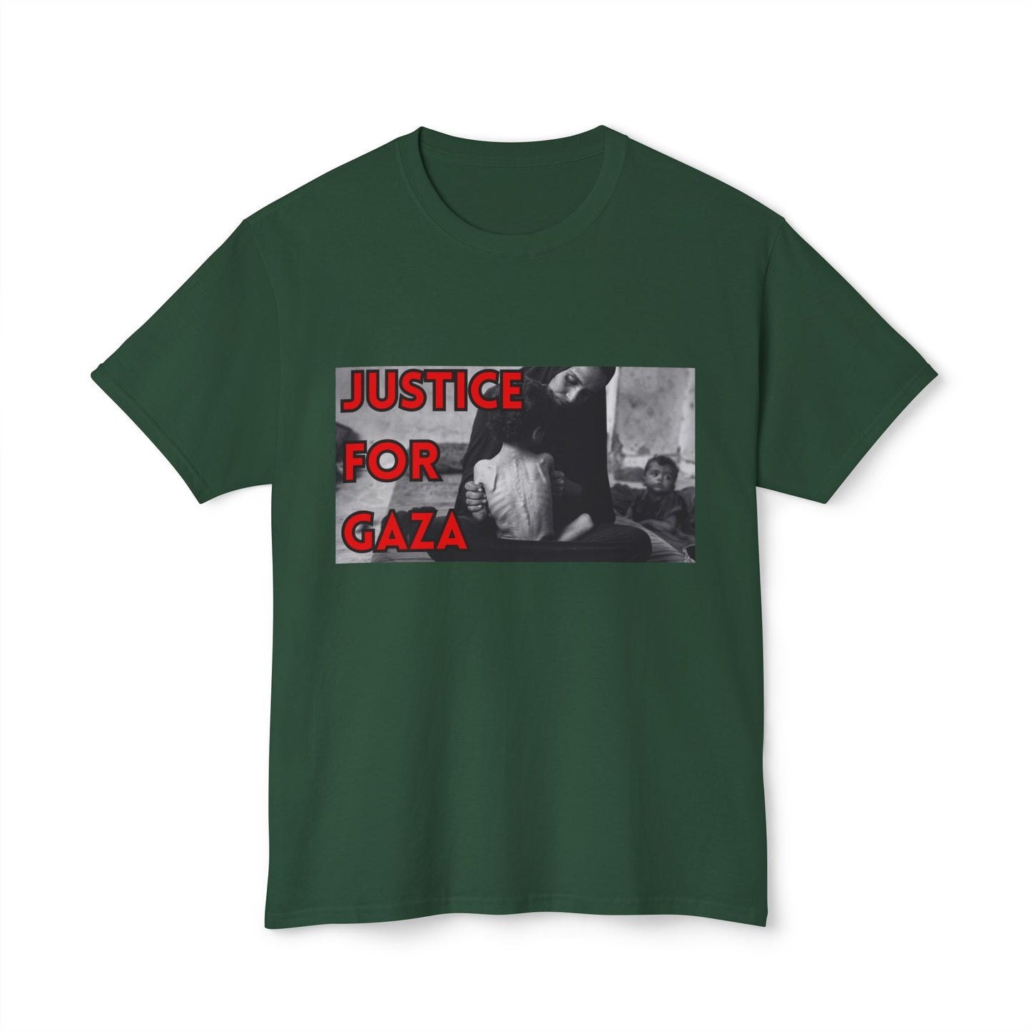 Justice for Gaza Unisex HD Cotton T-Shirt | Activism Tee, Casual Wear, Statement Shirt, Social Justice Gift, Everyday Comfort