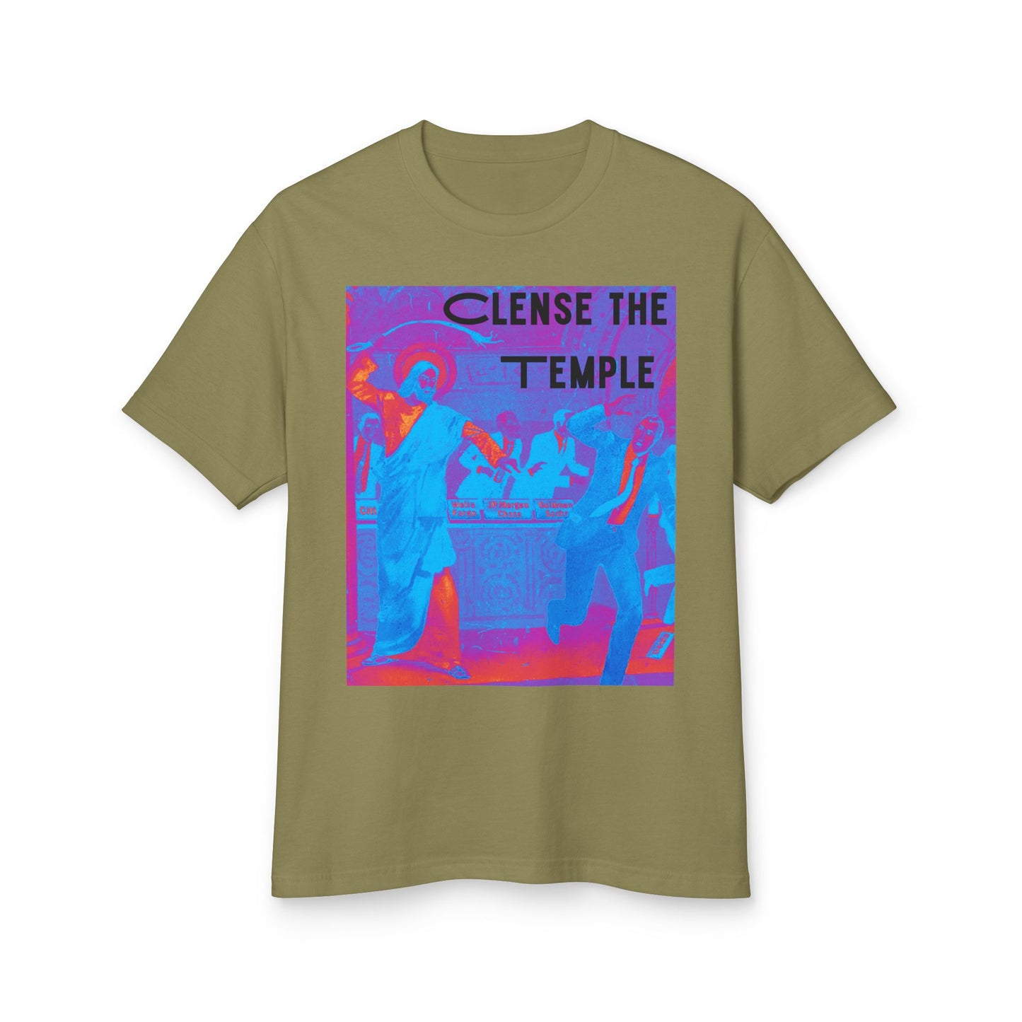 Cleanse the Temple Garment-Dyed Heavyweight Cotton Tee
