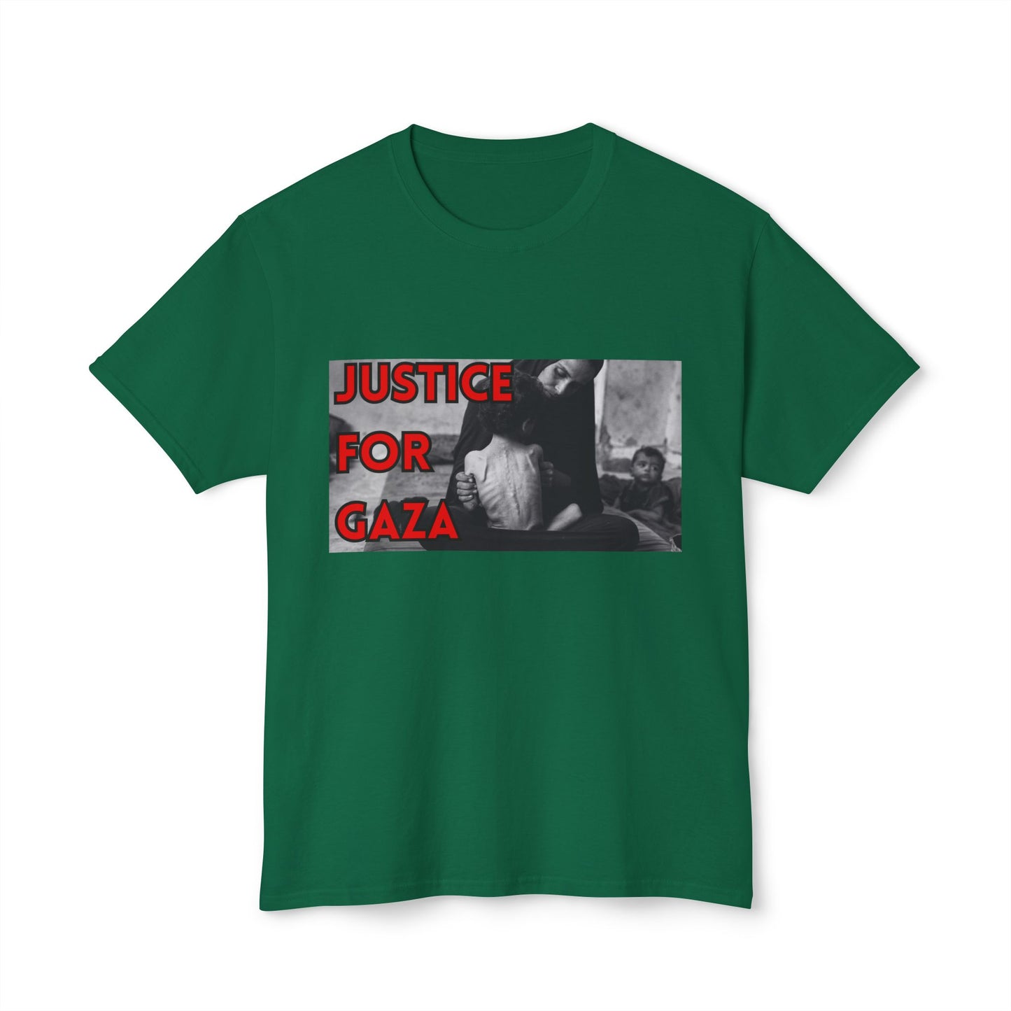 Justice for Gaza Unisex HD Cotton T-Shirt | Activism Tee, Casual Wear, Statement Shirt, Social Justice Gift, Everyday Comfort
