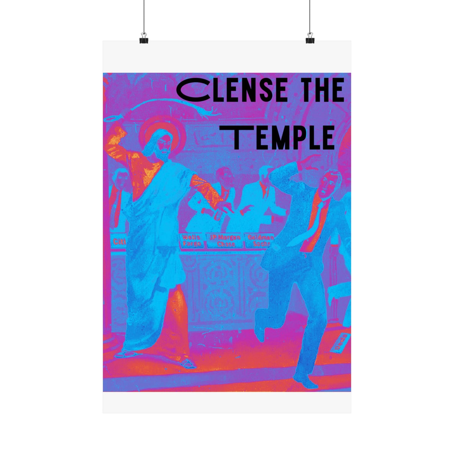 Cleanse the Temple Matte Vertical Poster