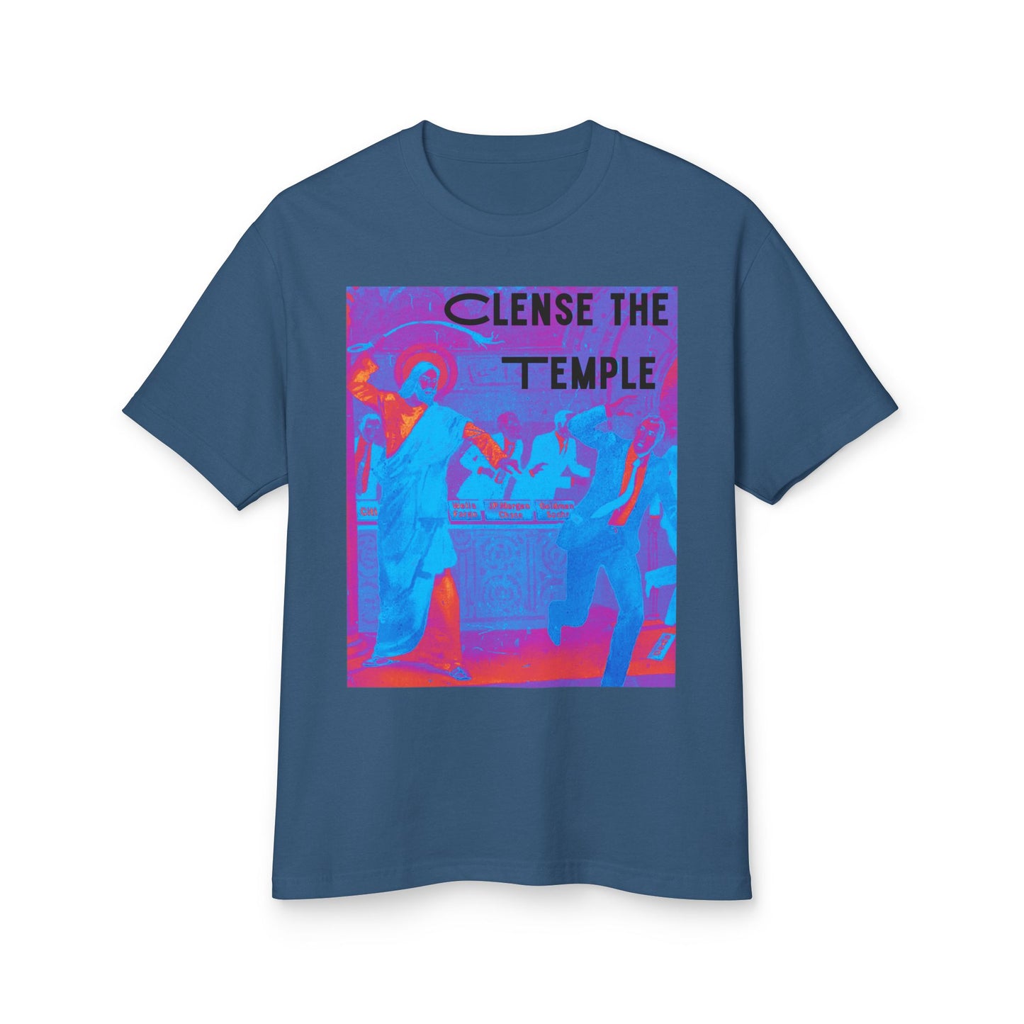 Cleanse the Temple Garment-Dyed Heavyweight Cotton Tee