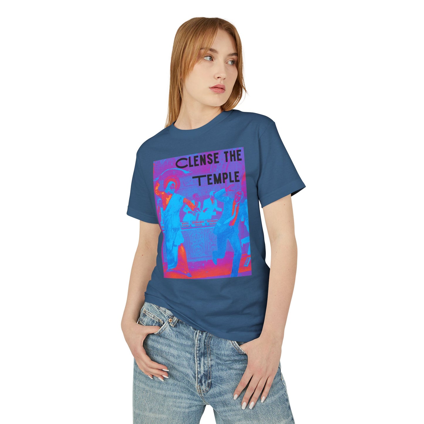 Cleanse the Temple Garment-Dyed Heavyweight Cotton Tee