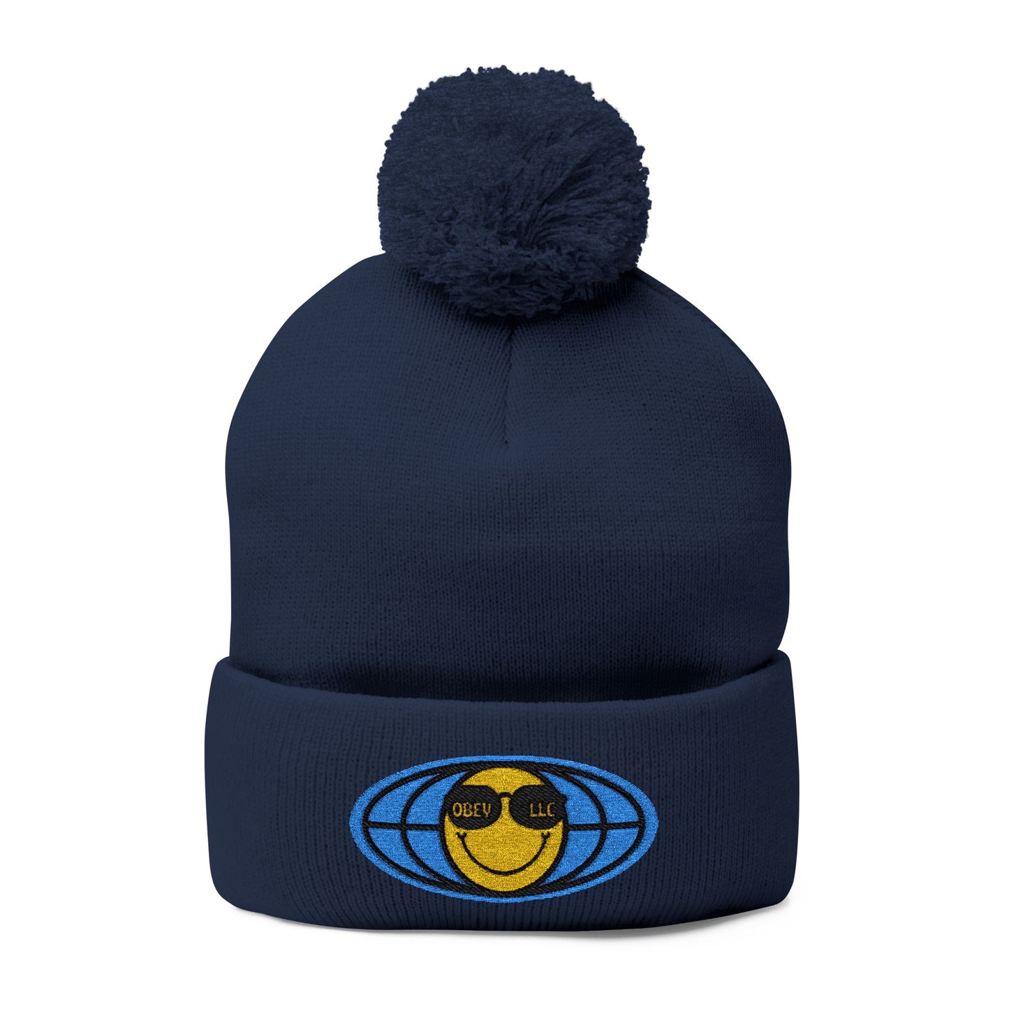 Obey LLC Pom-Pom Knit Cap (Embroidery)