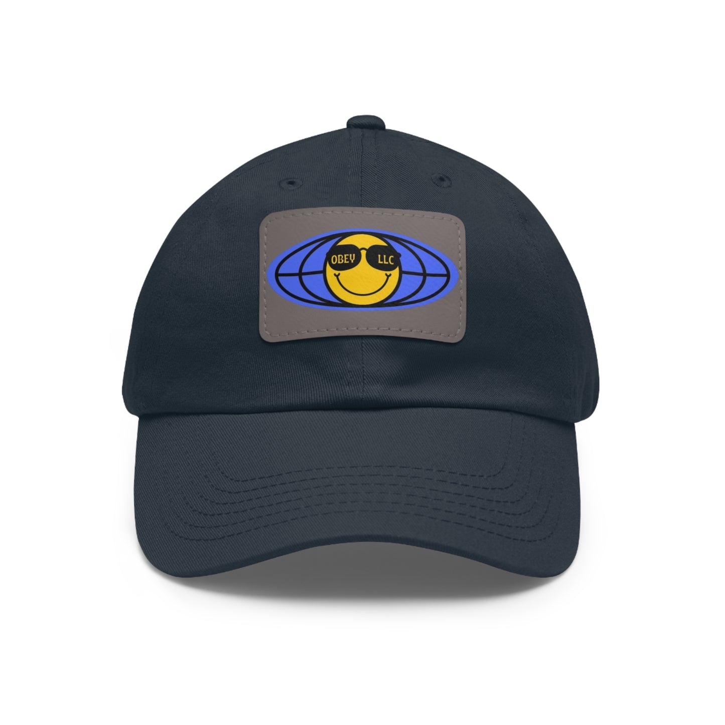 Obey LLC Classic Hat with Leather Patch (Rectangle)