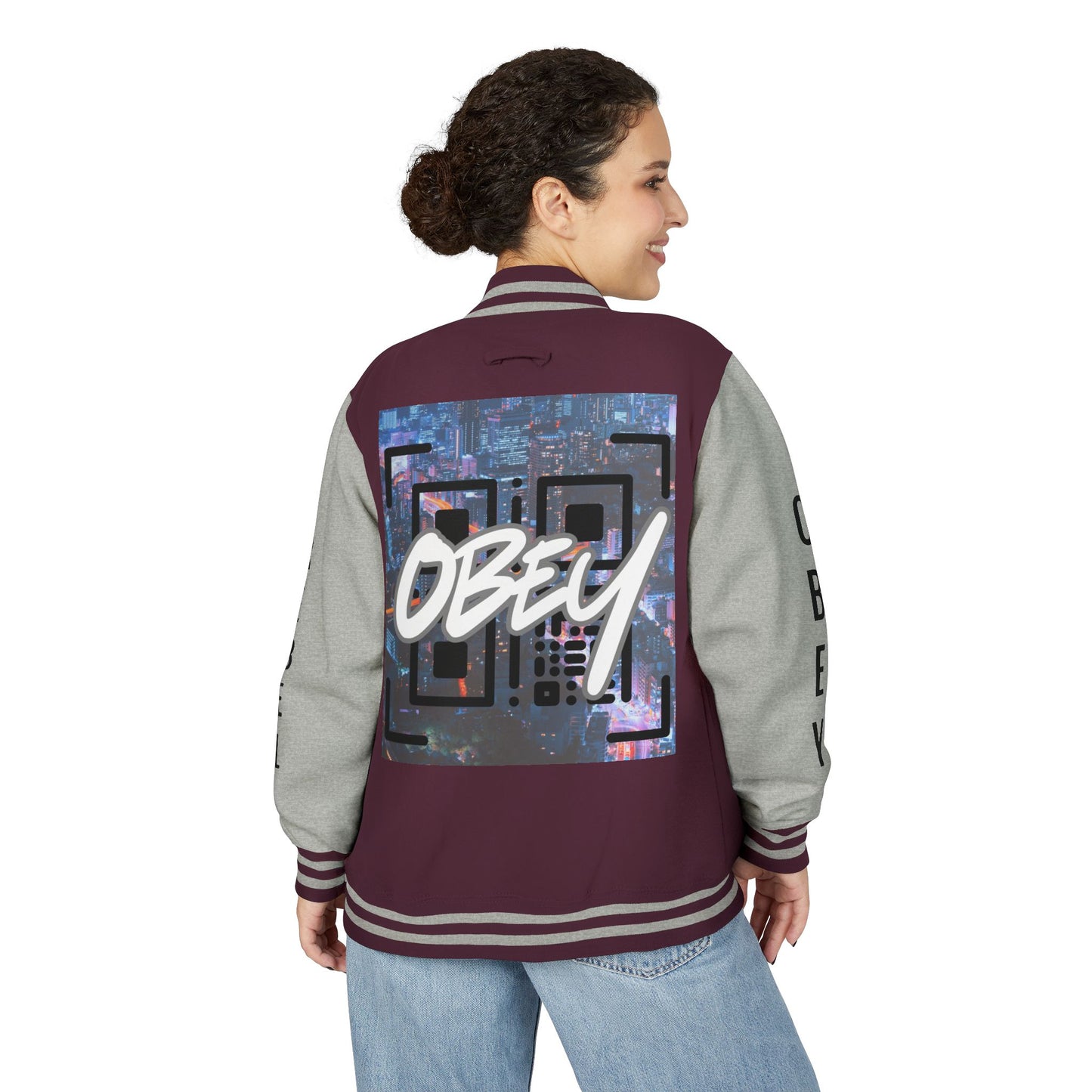 Obey Rebel Unisex Heavyweight Letterman Jacket