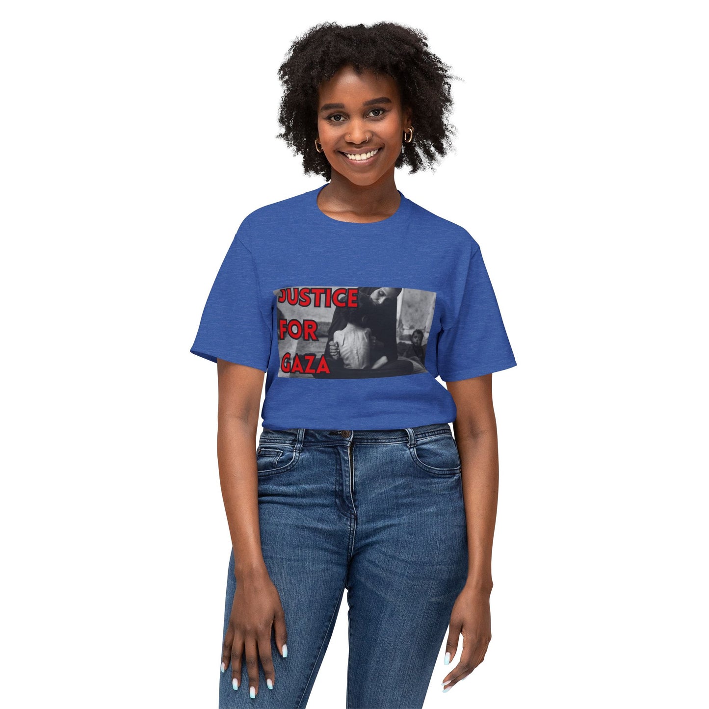 Justice for Gaza Unisex HD Cotton T-Shirt | Activism Tee, Casual Wear, Statement Shirt, Social Justice Gift, Everyday Comfort