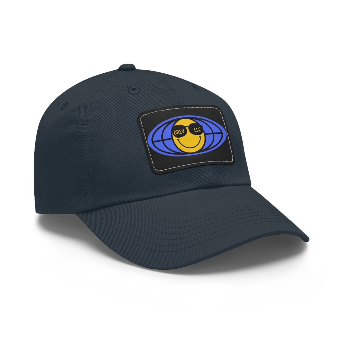 Obey LLC Classic Hat with Leather Patch (Rectangle)