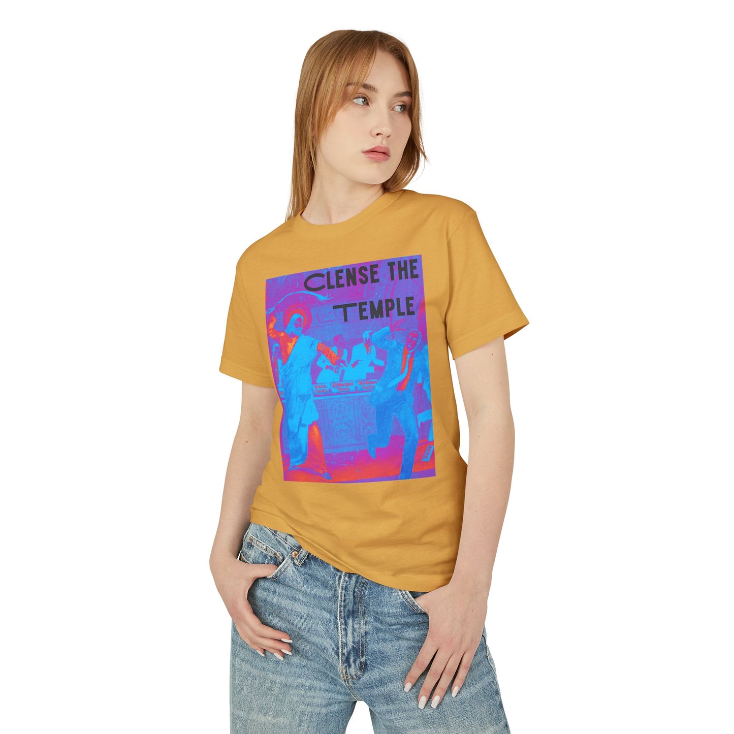 Cleanse the Temple Garment-Dyed Heavyweight Cotton Tee