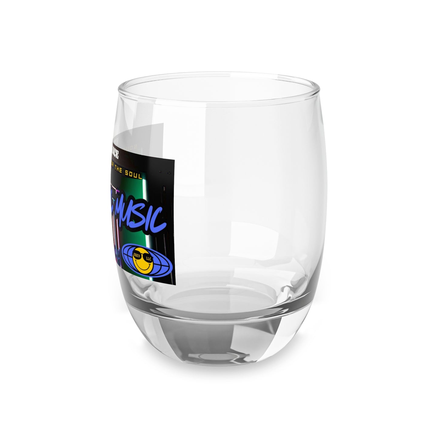 Obey LLC Music Whiskey Glass