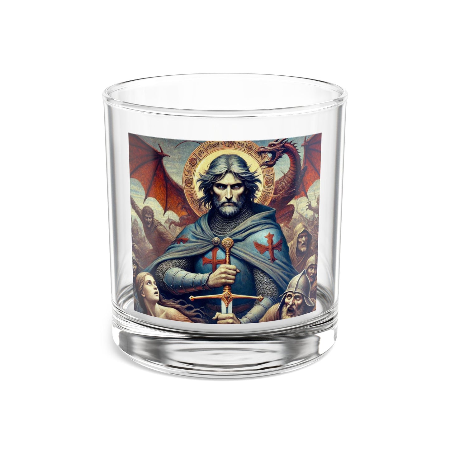 Artisan Rocks Glass, 10oz - Unique Gift for Whisky Lovers, Custom Decor, Fantasy Art, Perfect for Celebrations, Home Bar