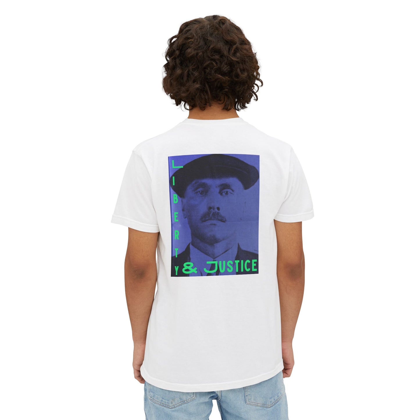 Liberty and Justice Obey LLC Unisex Garment-Dyed Pocket T-Shirt