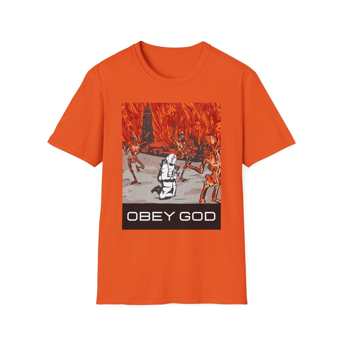 Obey God Lavra Caves Unisex Softstyle T-Shirt