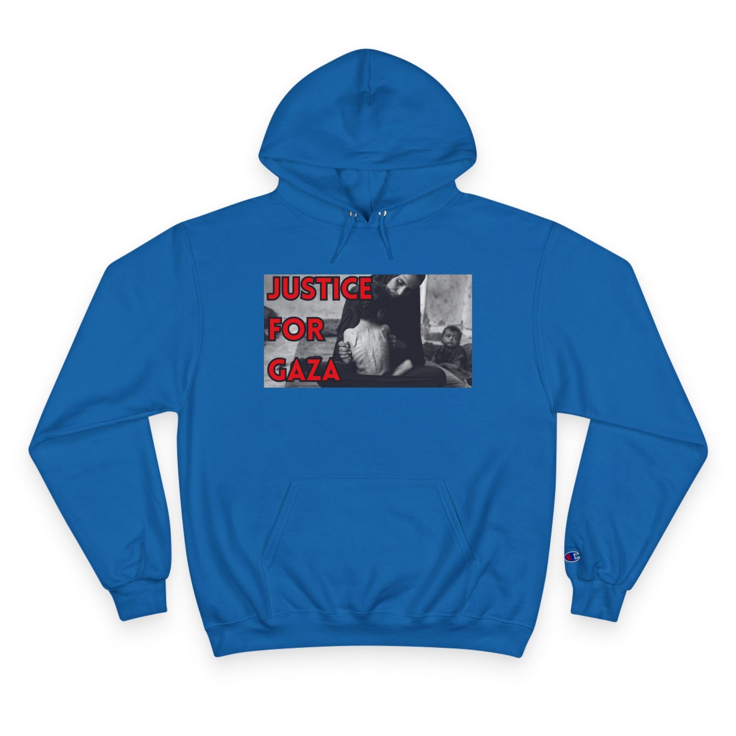 Justice for Gaza Champion Hoodie | Activist Apparel, Social Justice Fashion, Statement Clothing, Thoughtful Gifts, Comfortable Wear