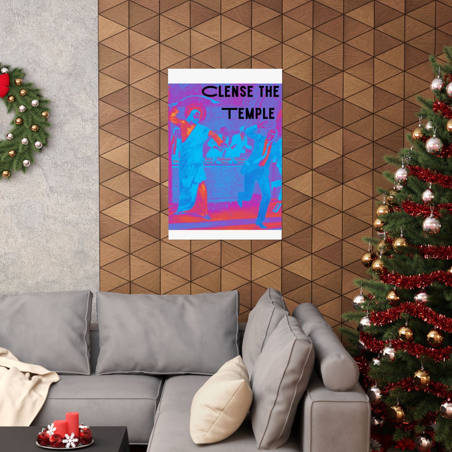 Cleanse the Temple Matte Vertical Poster