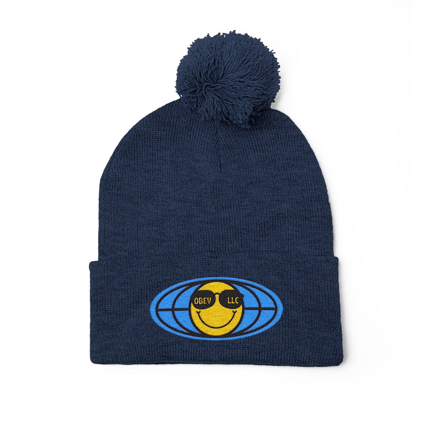 Obey LLC Pom-Pom Knit Cap (Embroidery)