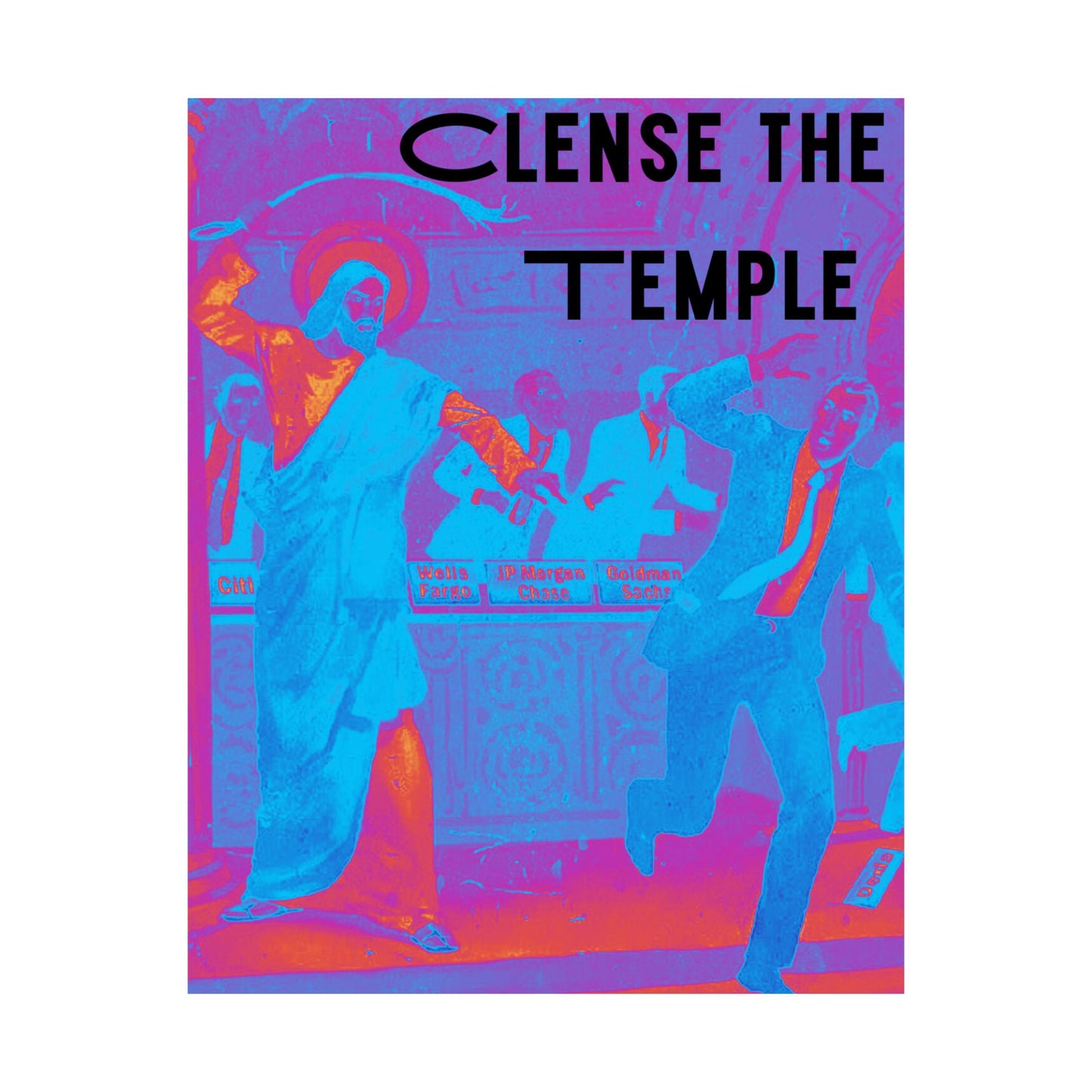 Cleanse the Temple Matte Vertical Poster
