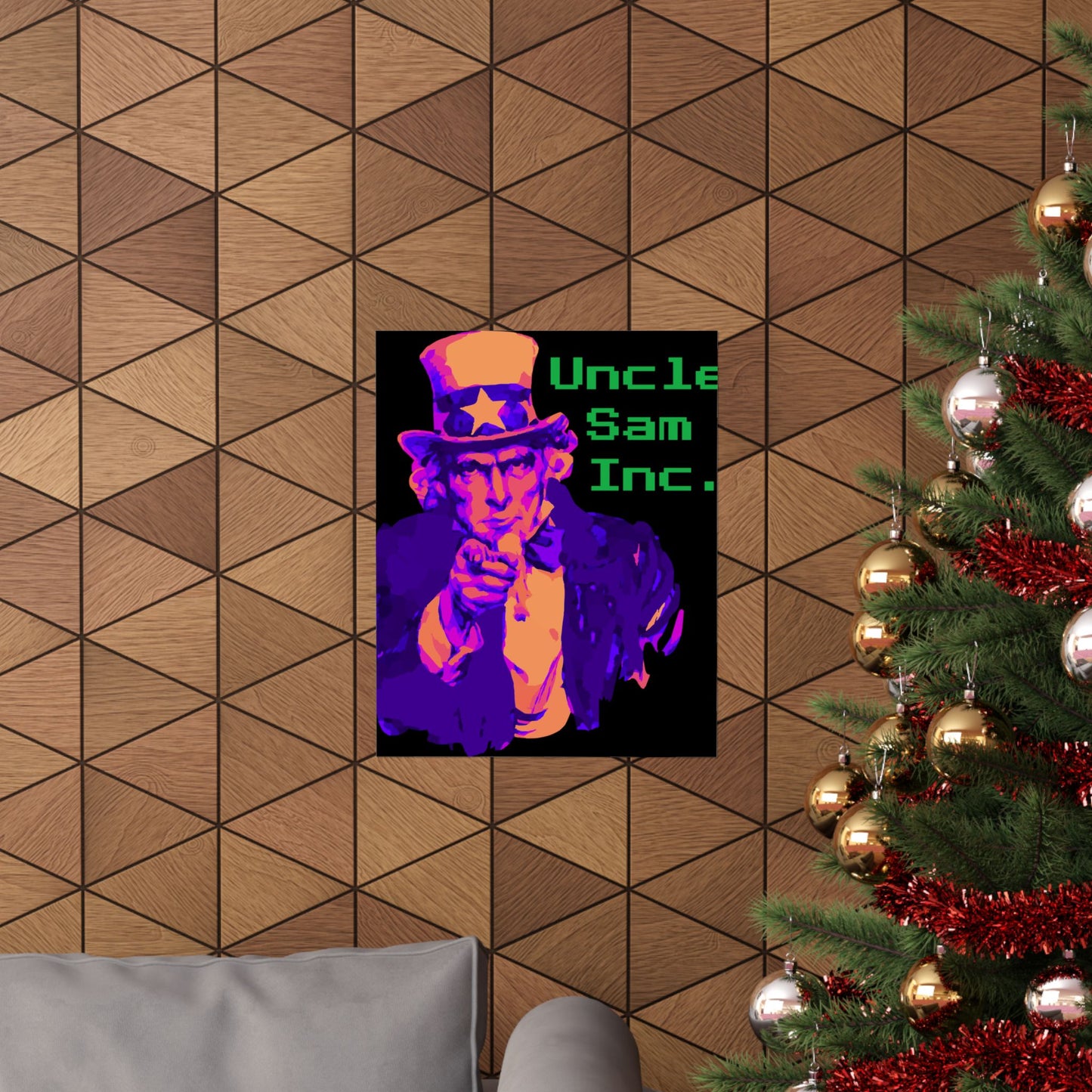 Colorful Uncle Sam Inc. Matte Vertical Poster, Vintage Wall Art