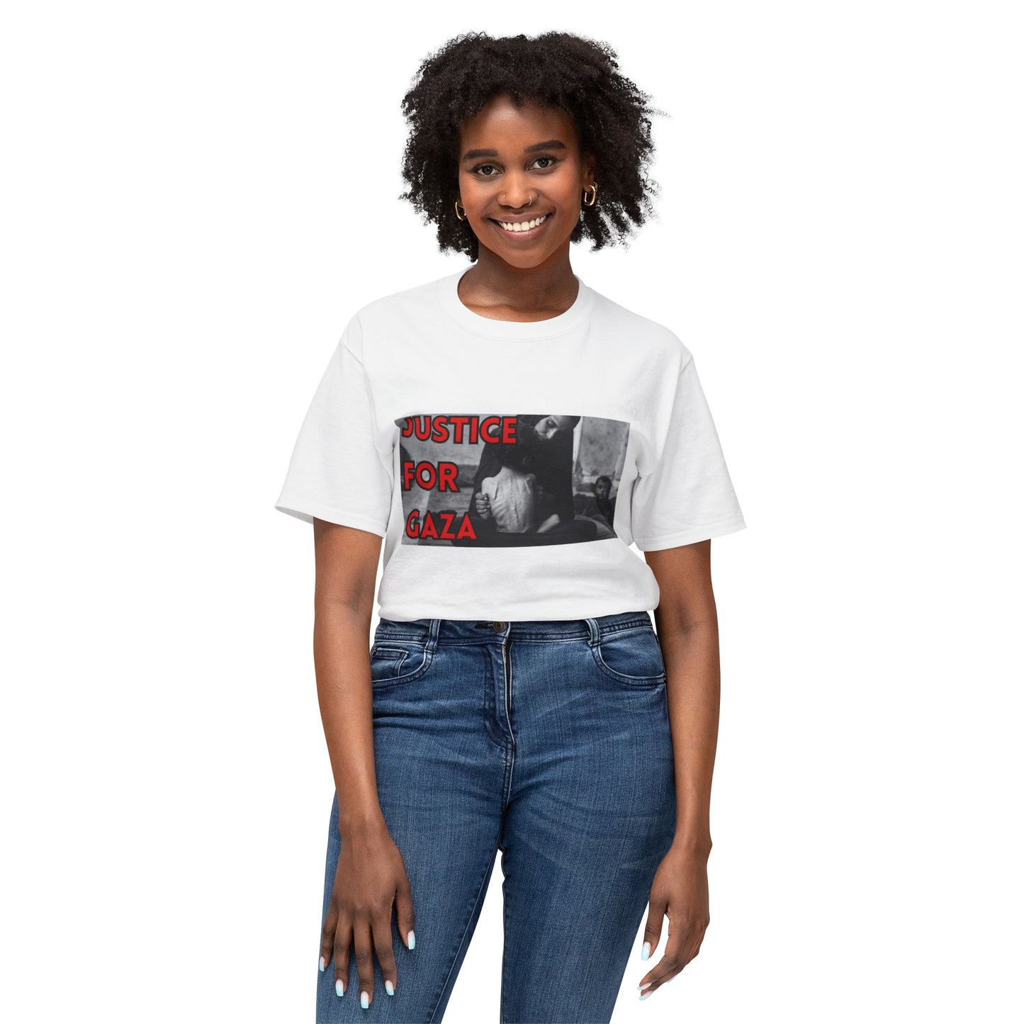 Justice for Gaza Unisex HD Cotton T-Shirt | Activism Tee, Casual Wear, Statement Shirt, Social Justice Gift, Everyday Comfort