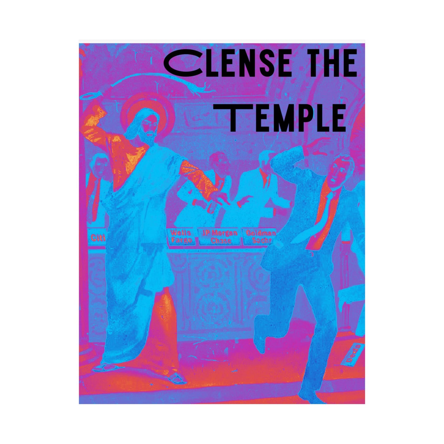 Cleanse the Temple Matte Vertical Poster