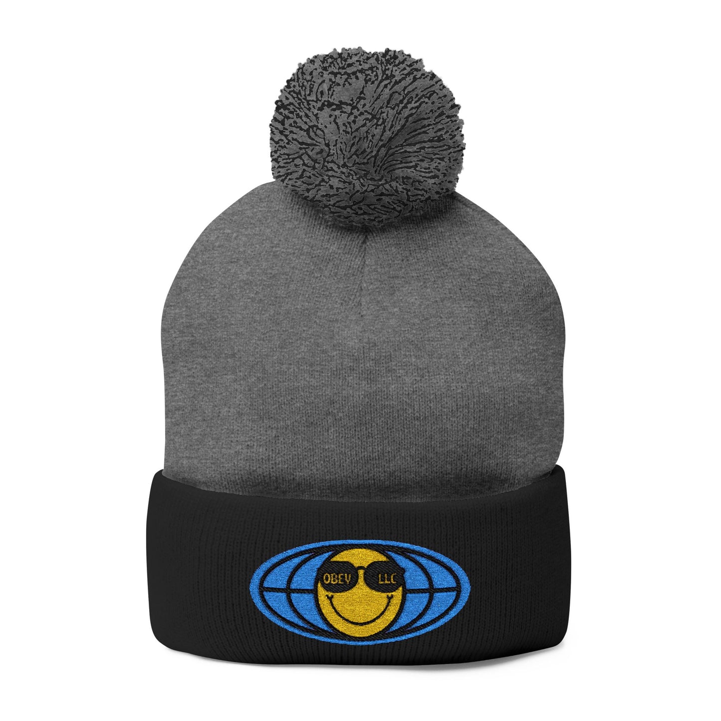 Obey LLC Pom-Pom Knit Cap (Embroidery)