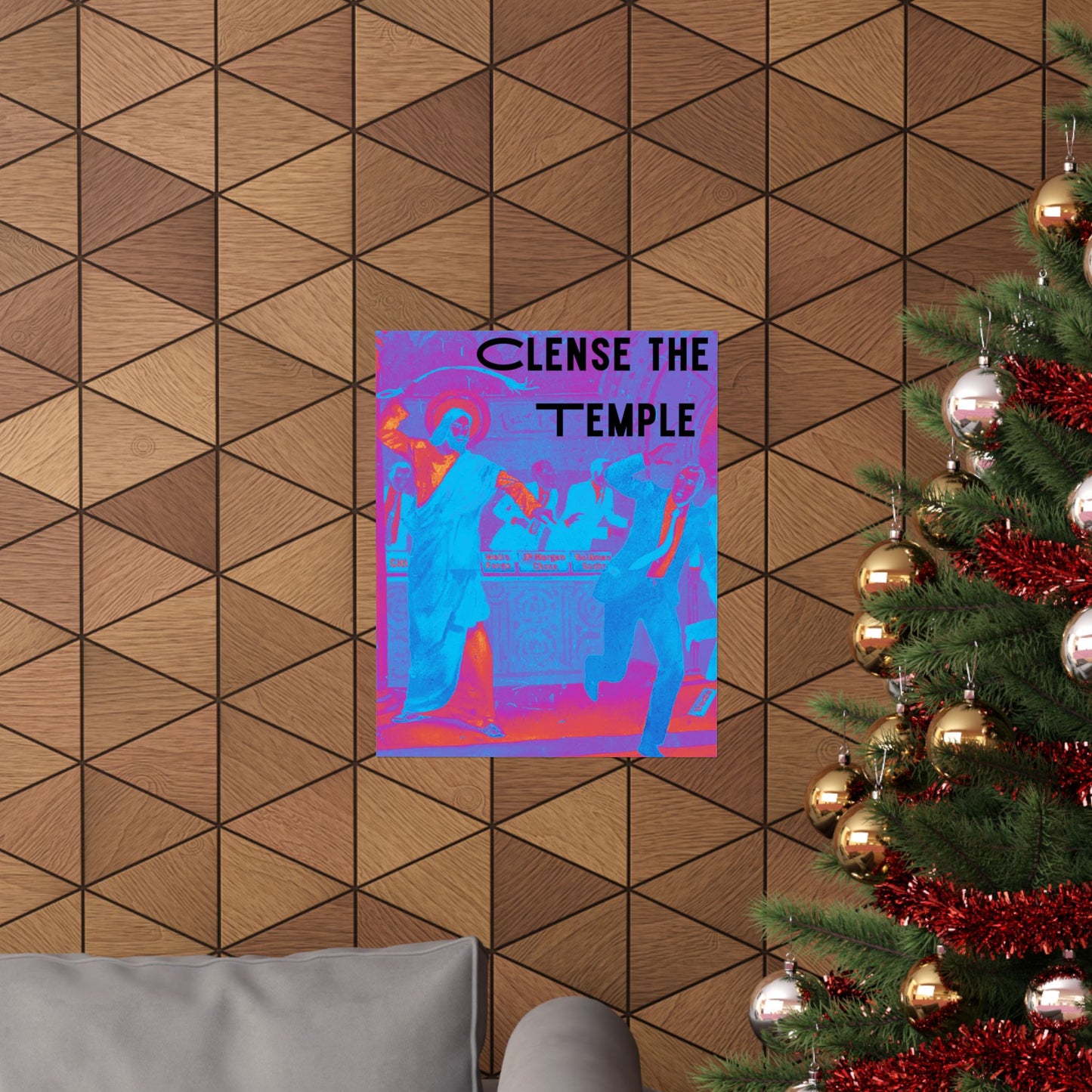 Cleanse the Temple Matte Vertical Poster