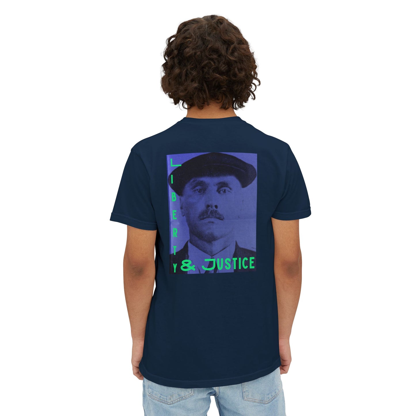 Liberty and Justice Obey LLC Unisex Garment-Dyed Pocket T-Shirt