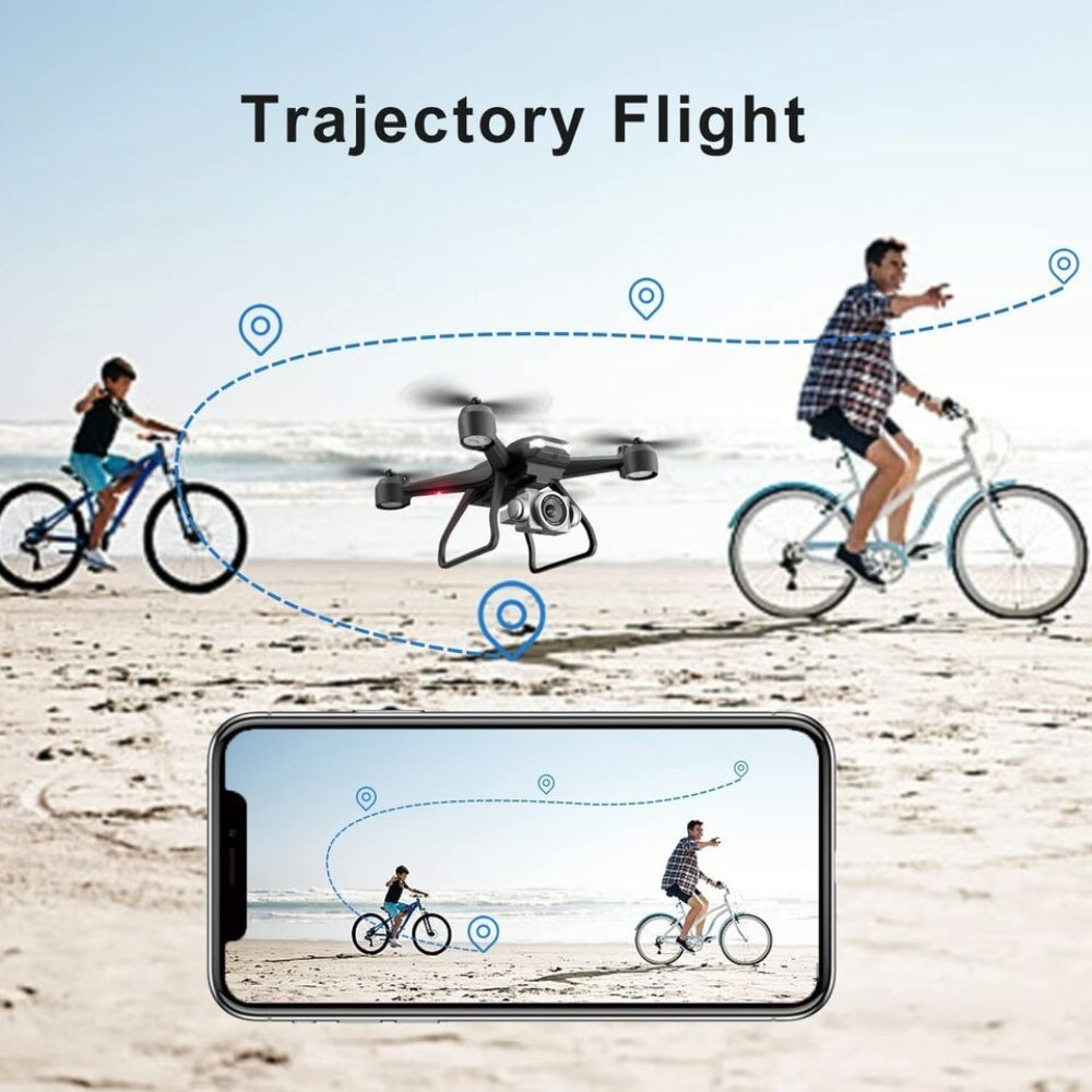 Professional Drone 6K HD Dual Camera Wifi FPV Portable RC Quadcopter 2 BATTERY, Drones Suitable For Adults & Beginners.Logistics