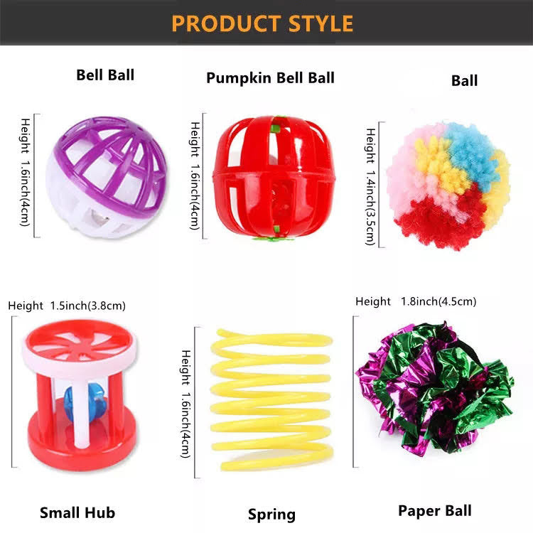 20 Pieces Assorted Cat Toys