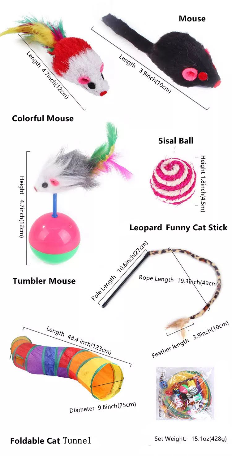 20 Pieces Assorted Cat Toys